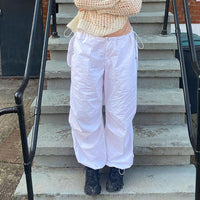 BiggiesPants | Women's Wide-Leg Trousers-White-S-State of Style