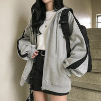 BigHoodie | Oversized Hoodie for Women-Black/Grey-M-State of Style