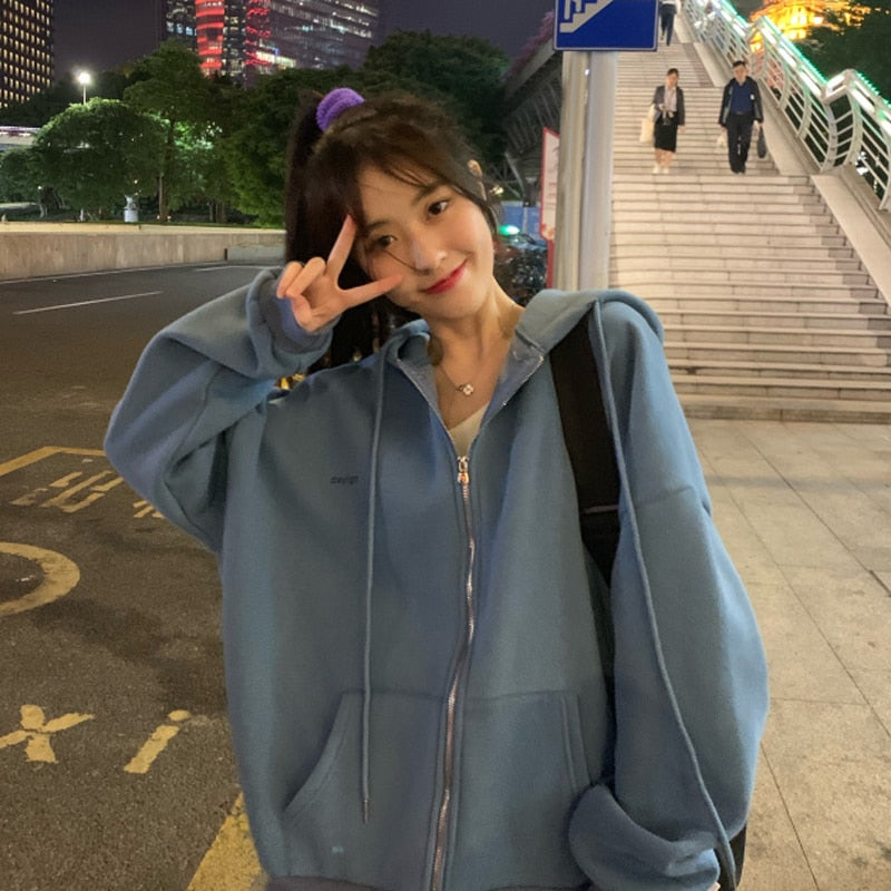 BigHoodie | Oversized Hoodie for Women-Blue 2-M-State of Style