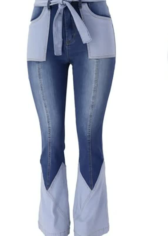 BigJeans | Women's Wide-Leg Jeans-Deep Blue-S-State of Style
