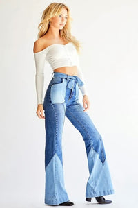 BigJeans | Women's Wide-Leg Jeans-Deep Blue-S-State of Style