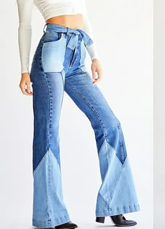BigJeans | Women's Wide-Leg Jeans-Light Blue-S-State of Style