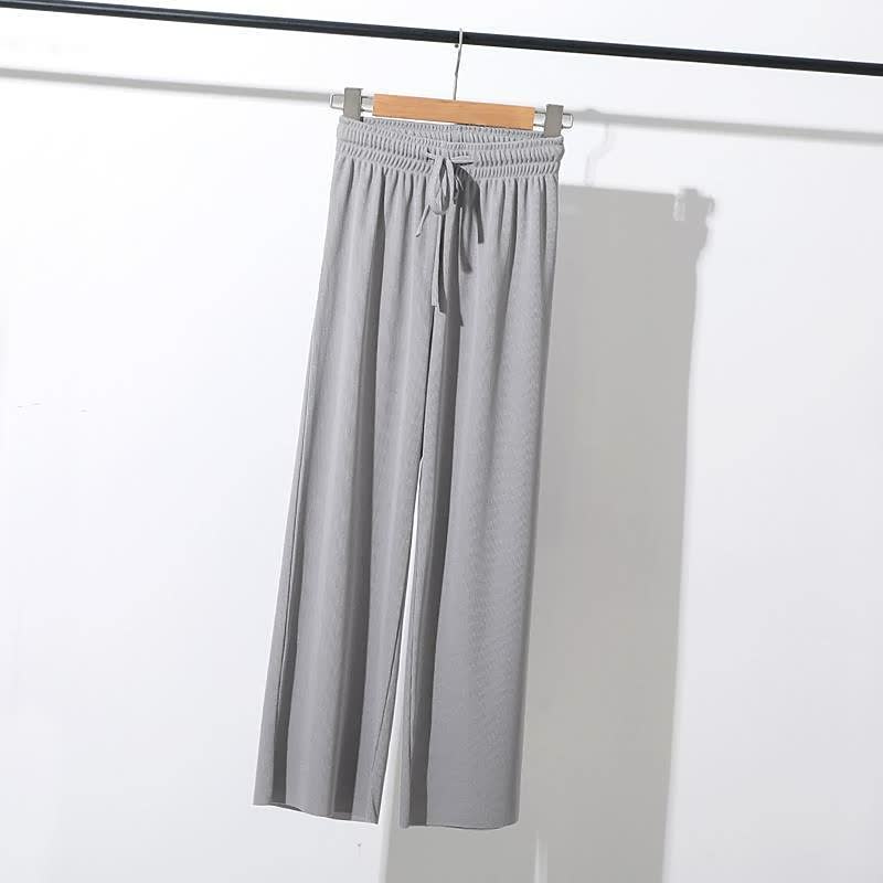 BigPants | Women's High-Waisted Trousers-Grey-S-State of Style