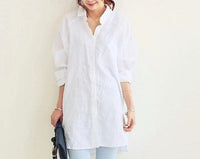 BigShirt | Women's Oversized Shirt-White-S-State of Style