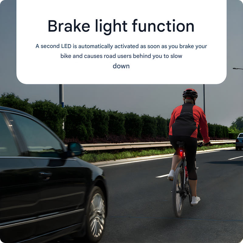 Bike Light Safety Rear Light - BrightSafe-State of Style