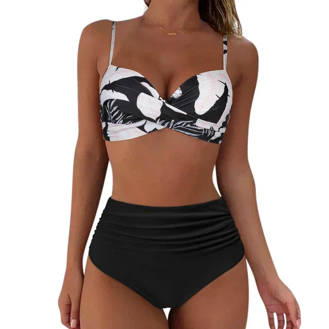 Bikini Set - Mila-Black White/Black-S-State of Style