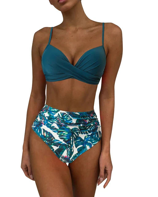 Bikini Set - Mila-Blue Green/Turquoise-S-State of Style