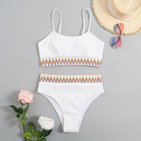 Bikini with Adjustable Straps and High Waist – Malia-White-XS-State of Style