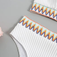 Bikini with Adjustable Straps and High Waist – Malia-White-XS-State of Style