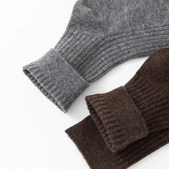 Billy Traditional Wool Socks – 5-Pack Retro Mid-Length Men’s Socks-Blue-State of Style