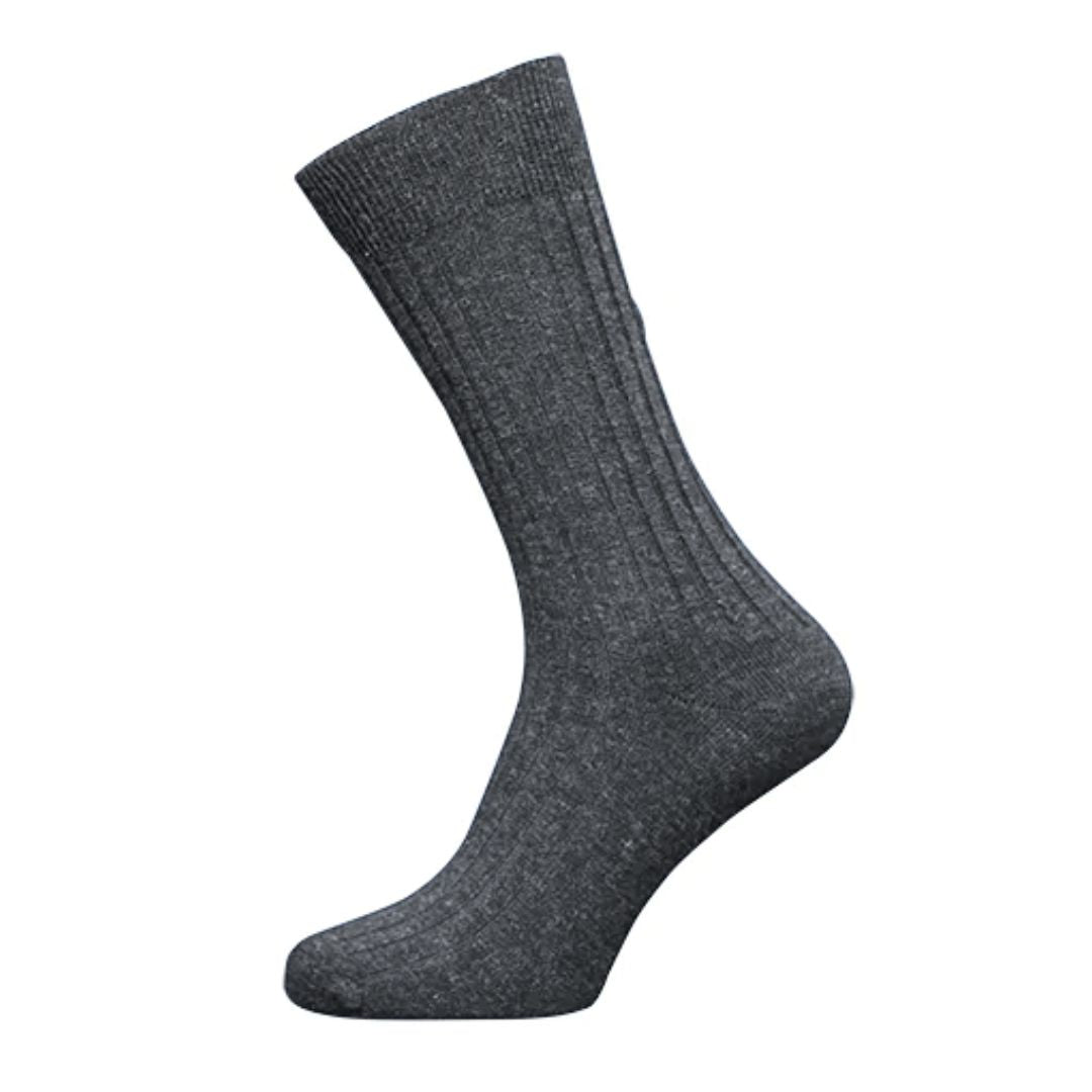 Billy Traditional Wool Socks – 5-Pack Retro Mid-Length Men’s Socks-Dark Grey-State of Style