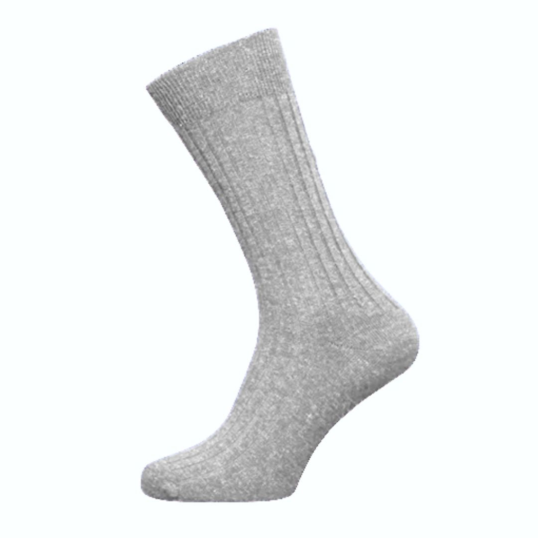 Billy Traditional Wool Socks – 5-Pack Retro Mid-Length Men’s Socks-Light Grey-State of Style