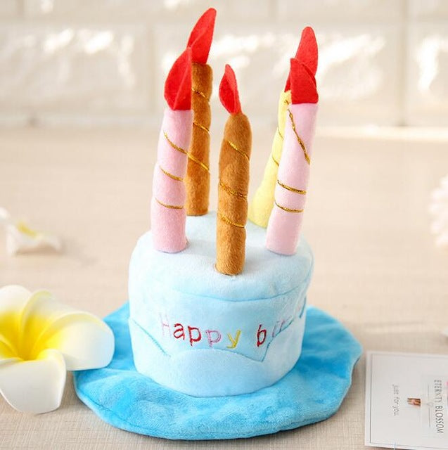 Birthday Hat for Dogs and Cats - PartyPaws-Blue-State of Style