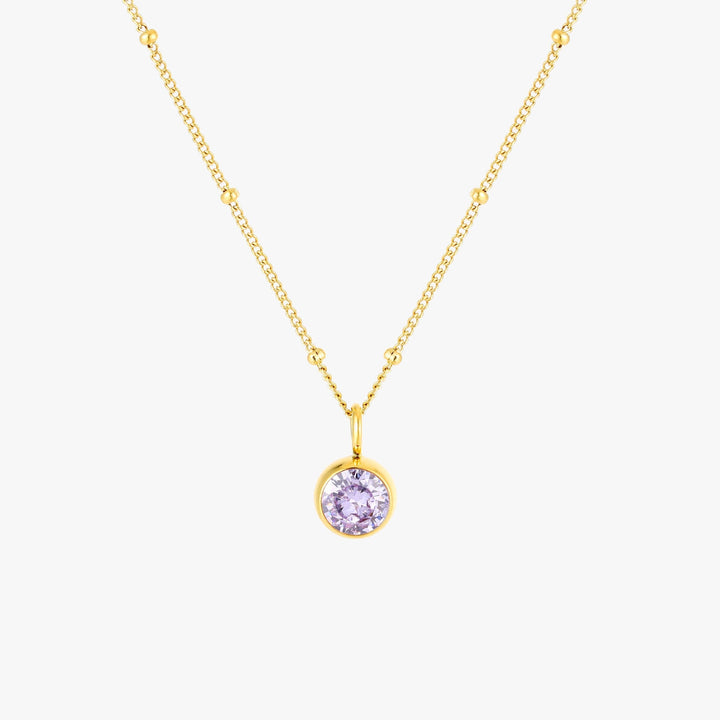 Birthstone Necklace - Aurora-June | Alexandrite-Gold-State of Style