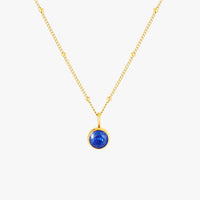 Birthstone Necklace - Aurora-September | Sapphire-Gold-State of Style