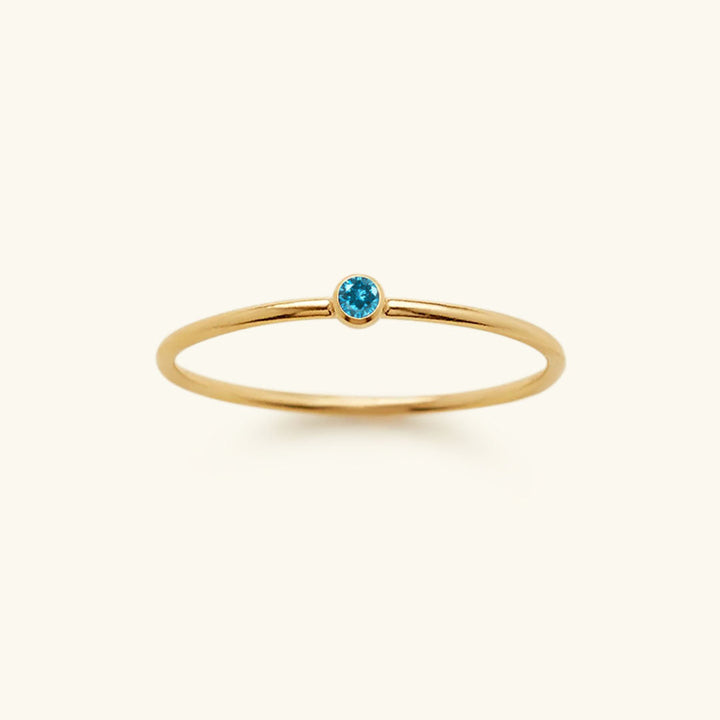 Birthstone Ring - Celestia-December – Aquamarine-49 mm-State of Style