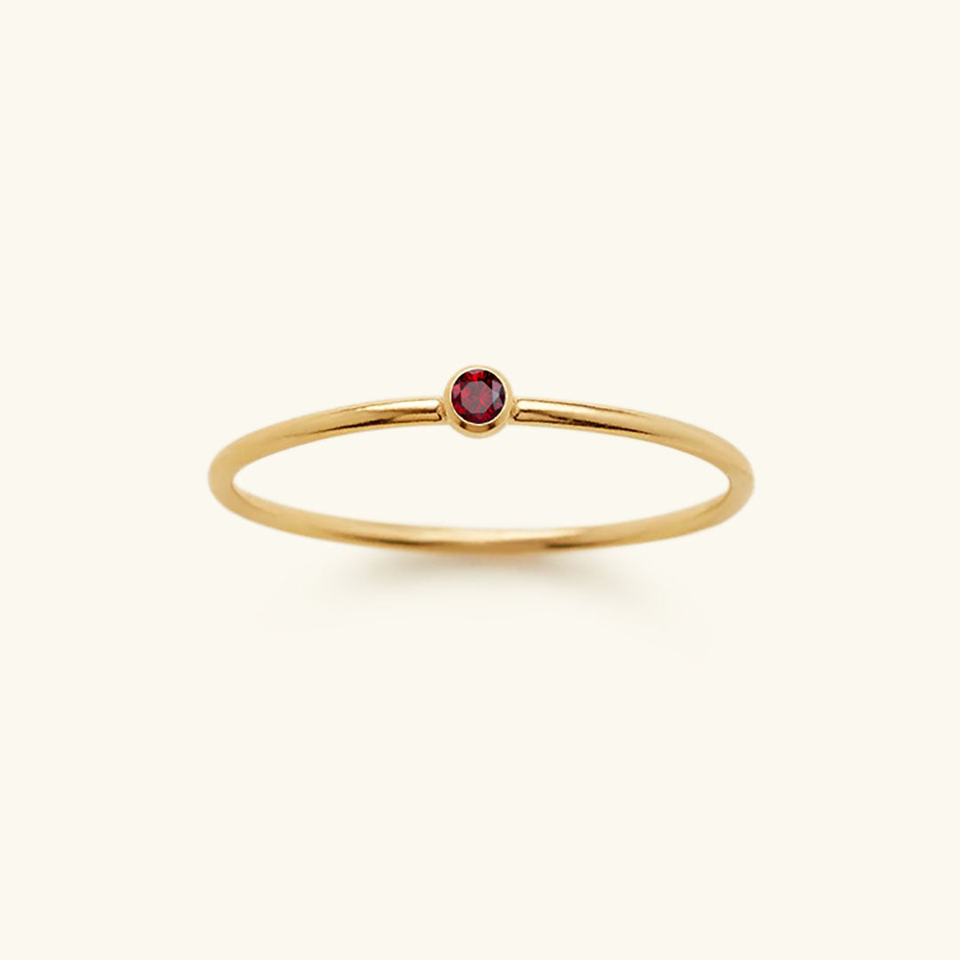 Birthstone Ring - Celestia-January – Red-49 mm-State of Style