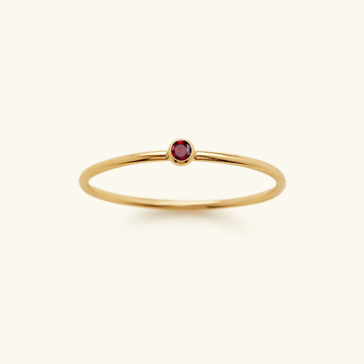 Birthstone Ring - Celestia-January – Red-49 mm-State of Style