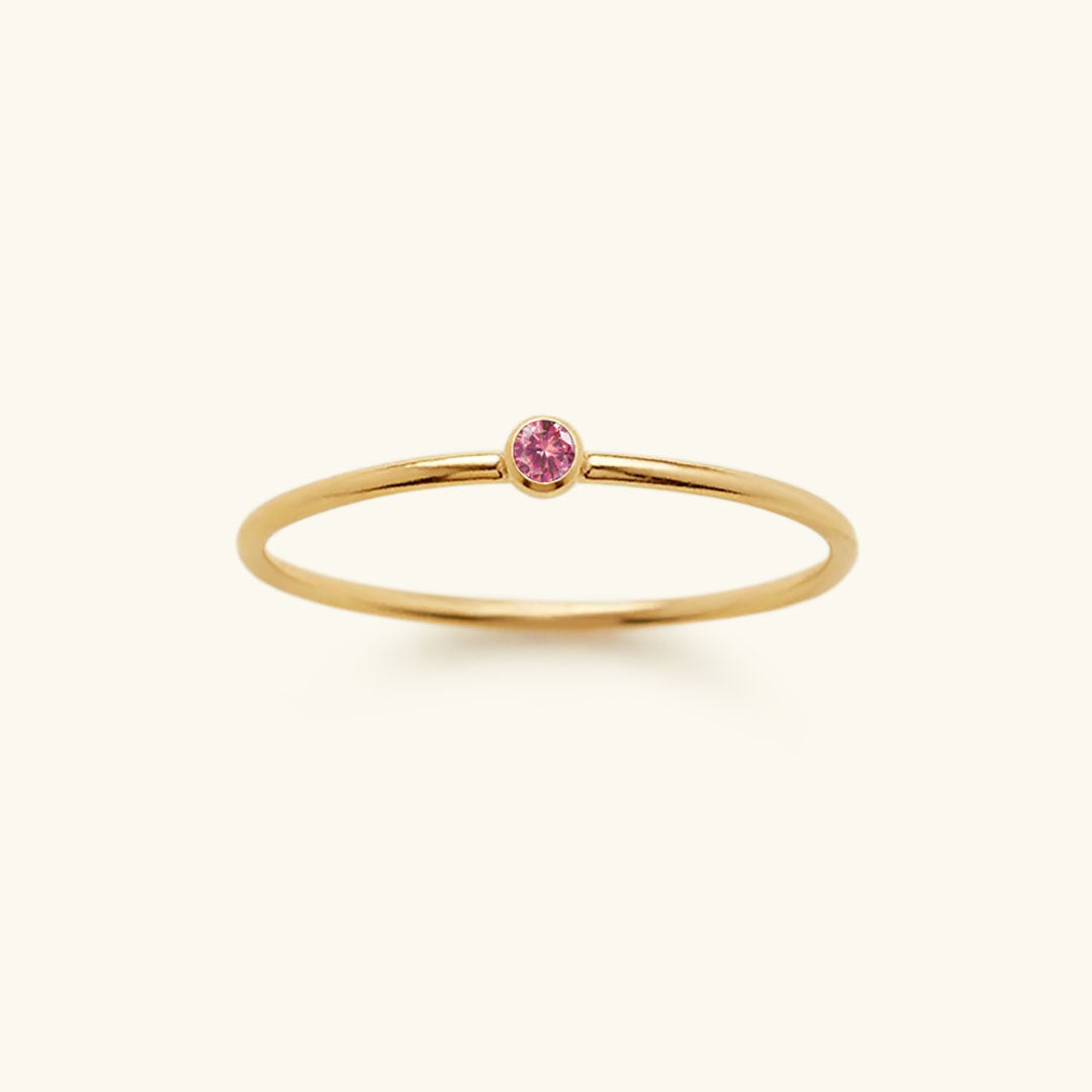 Birthstone Ring - Celestia-July – Rose-49 mm-State of Style