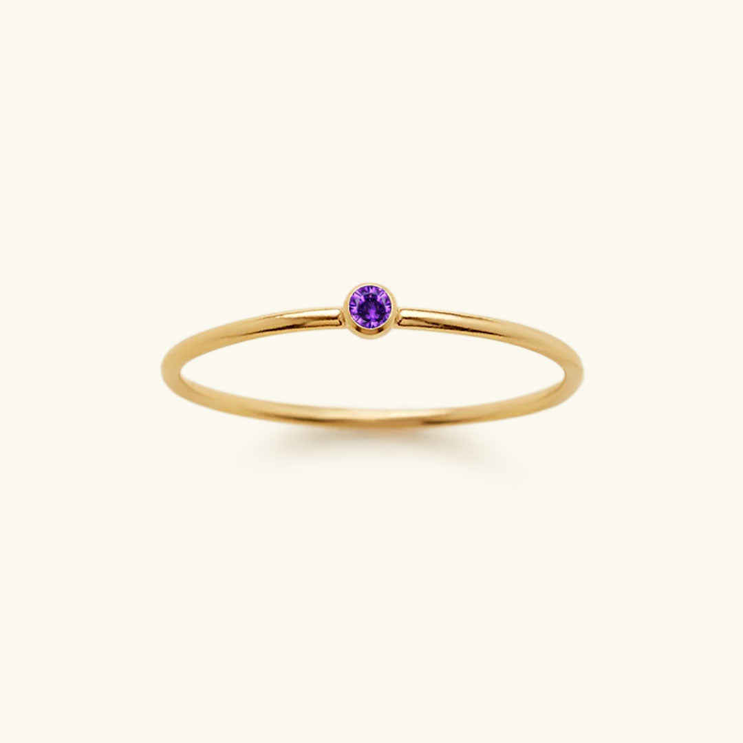 Birthstone Ring - Celestia-June – Amethyst-49 mm-State of Style