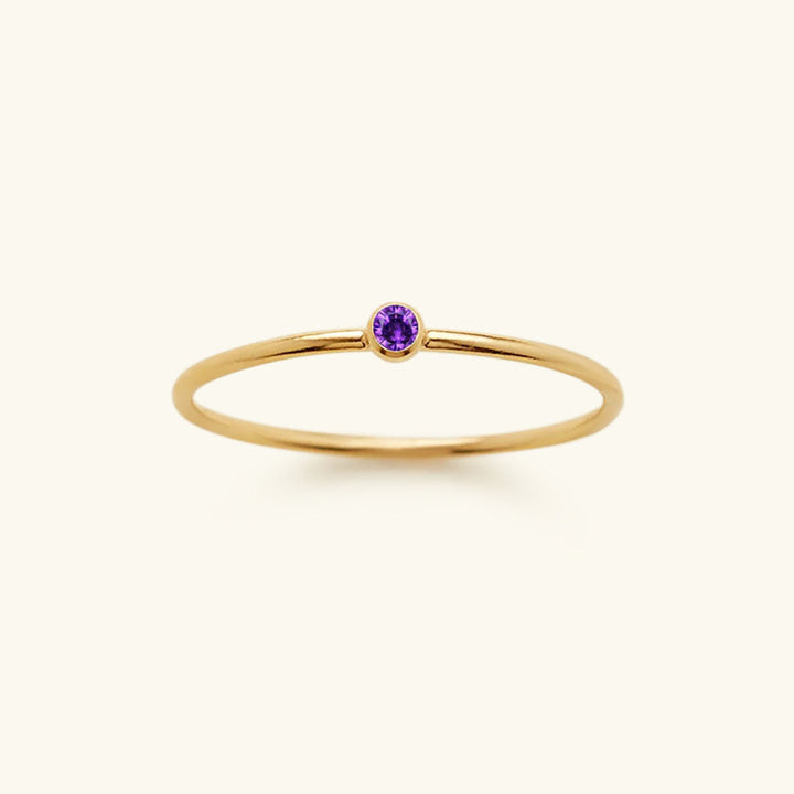 Birthstone Ring - Celestia-June – Amethyst-49 mm-State of Style