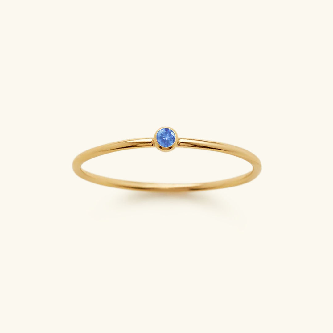 Birthstone Ring - Celestia-March – Light Sapphire-49 mm-State of Style