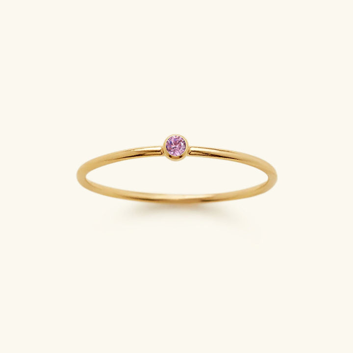 Birthstone Ring - Celestia-October – Light Pink-49 mm-State of Style