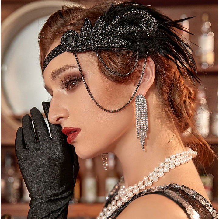 Black 1920s Accessories Set-State of Style