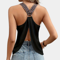 Black Fashionable V-Neck Top for Women - Noa-XS-State of Style