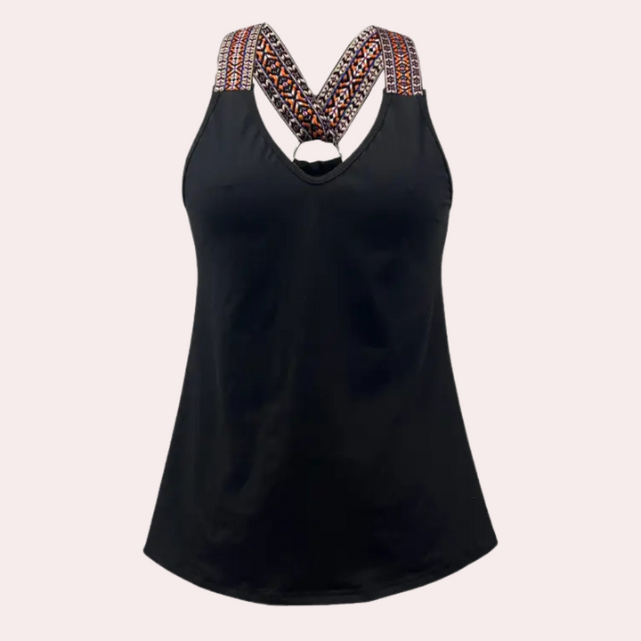 Black Fashionable V-Neck Top for Women - Noa-XS-State of Style