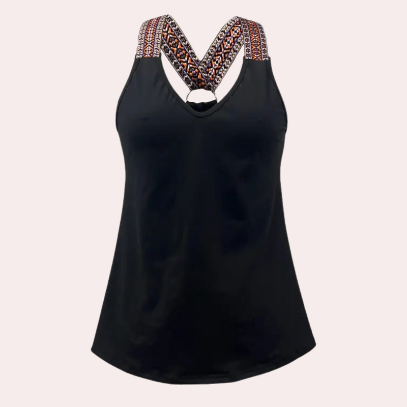 Black Fashionable V-Neck Top for Women - Noa-XS-State of Style
