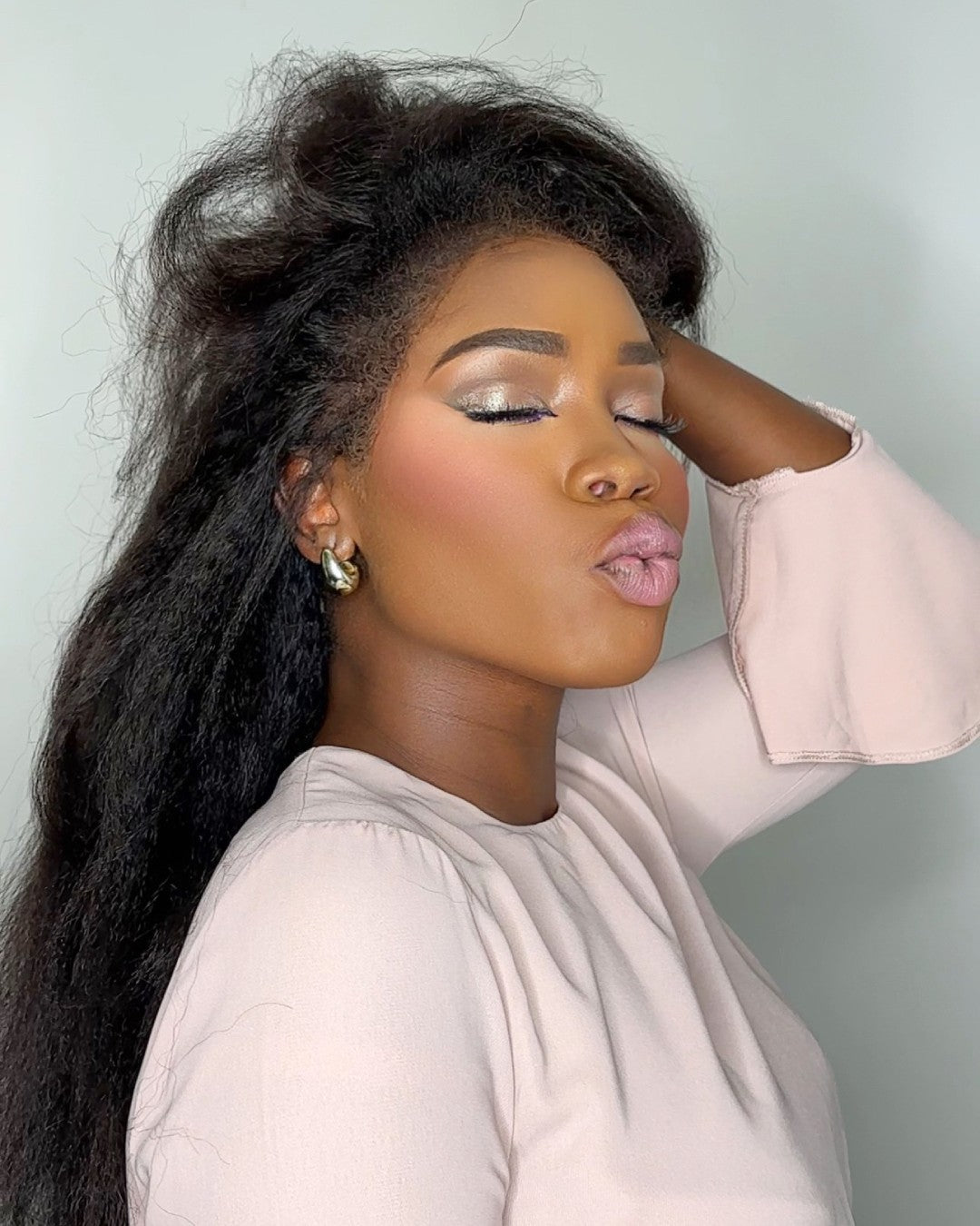 Black HD Lace Wig with Curly Edges – Imani-State of Style