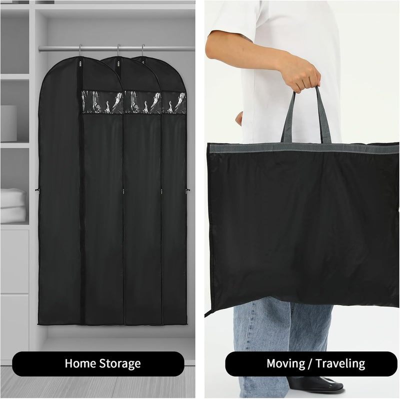 Long Garment Storage Cover – 180cm Dress Bag with Zipper & Window (Buy 1, Get 1 FREE)
