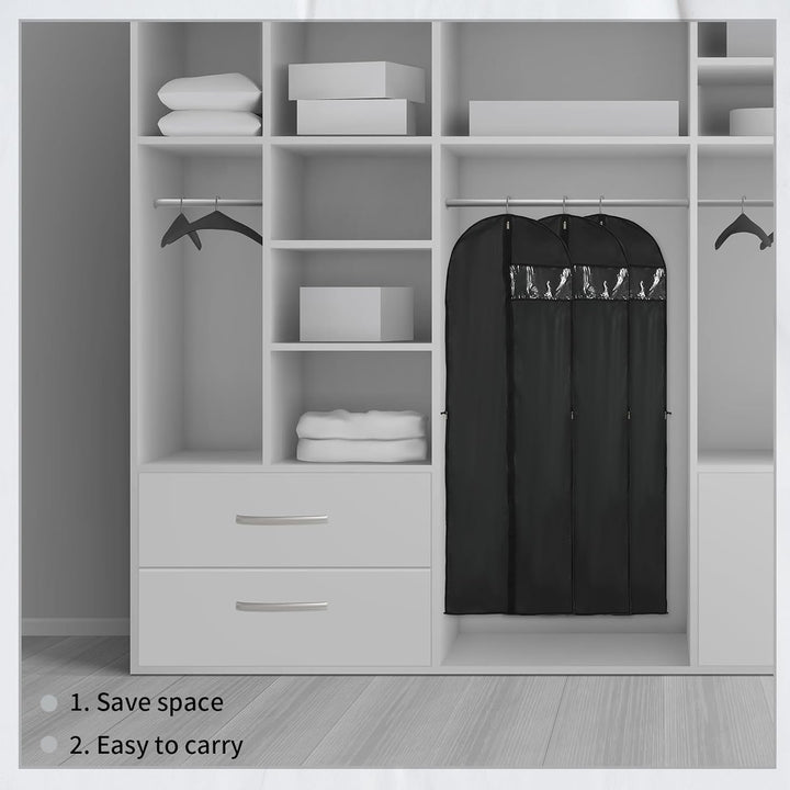 Long Garment Storage Cover – 180cm Dress Bag with Zipper & Window (Buy 1, Get 1 FREE)