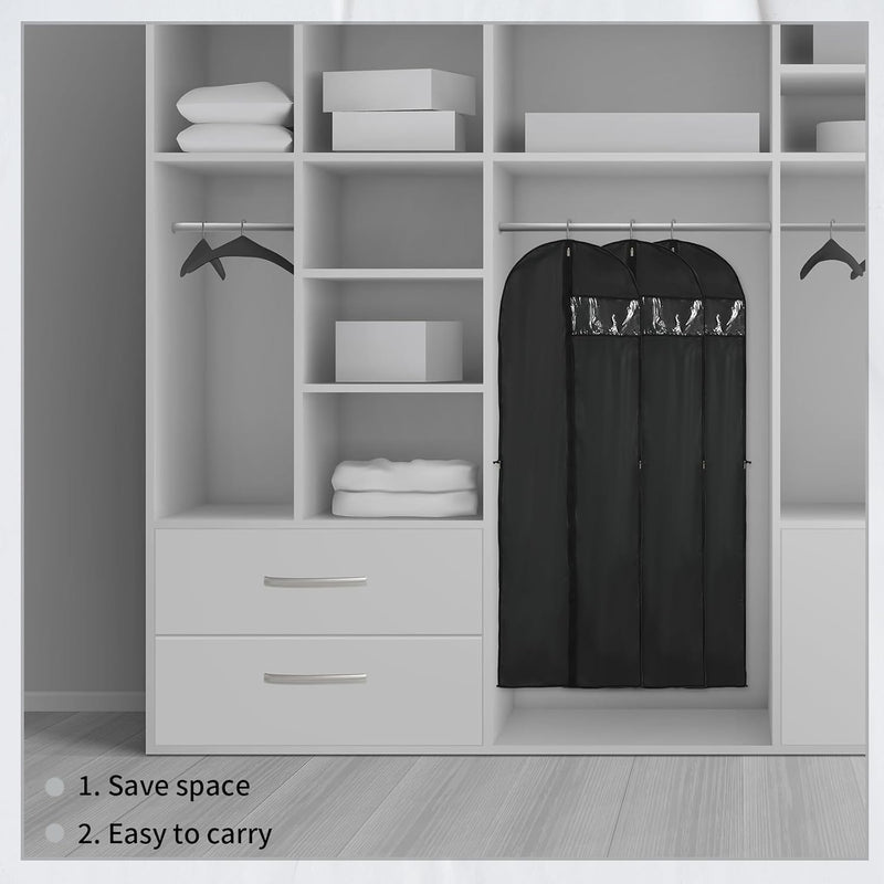 Long Garment Storage Cover – 180cm Dress Bag with Zipper & Window (Buy 1, Get 1 FREE)