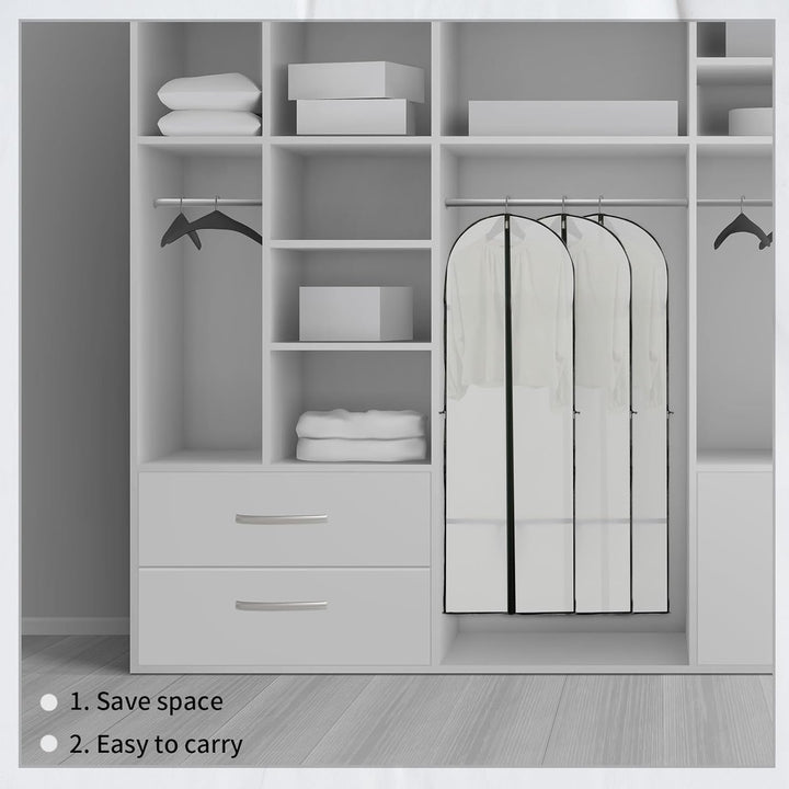 Long Garment Storage Cover – 180cm Dress Bag with Zipper & Window (Buy 1, Get 1 FREE)