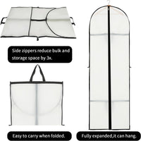 Long Garment Storage Cover – 180cm Dress Bag with Zipper & Window (Buy 1, Get 1 FREE)