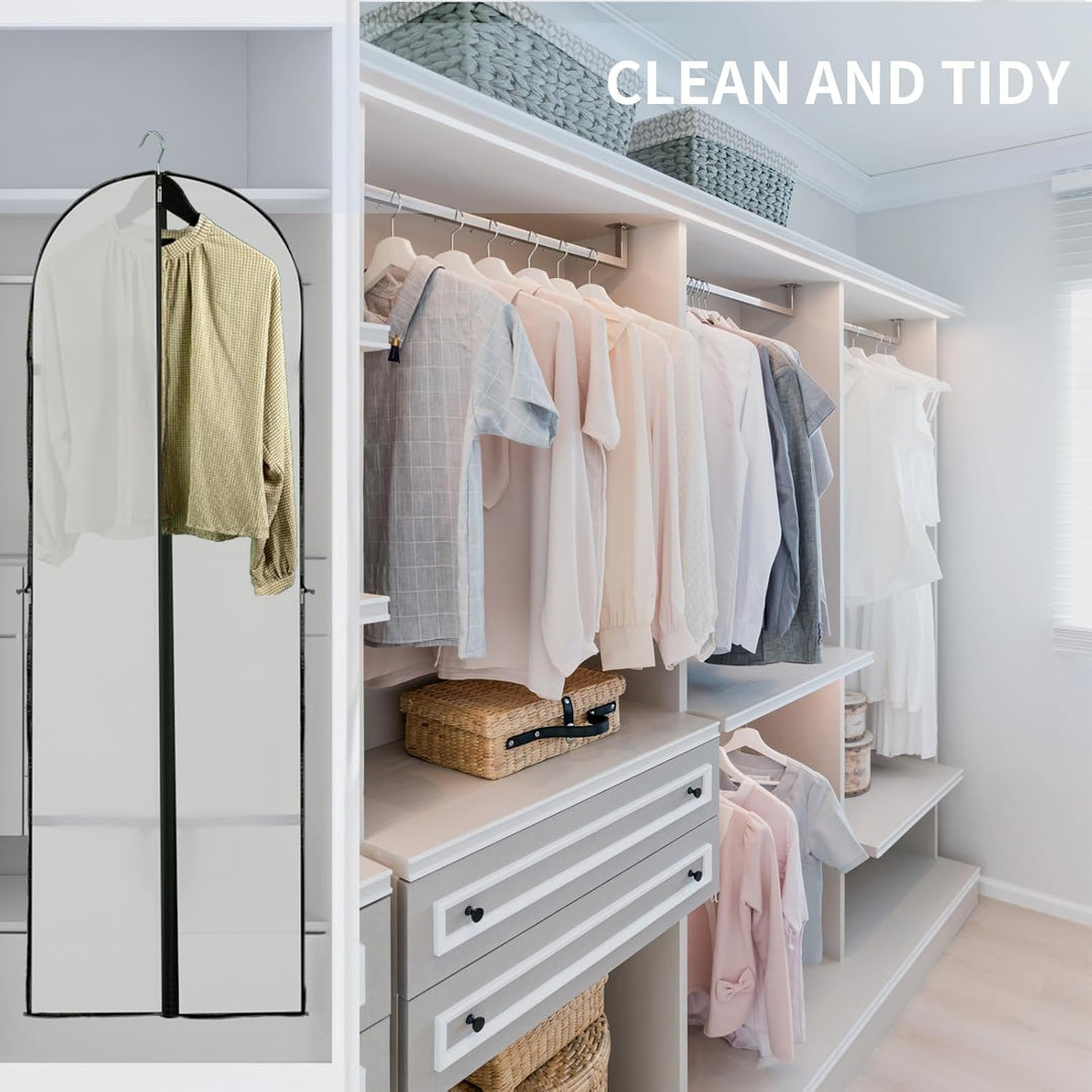 Long Garment Storage Cover – 180cm Dress Bag with Zipper & Window (Buy 1, Get 1 FREE)