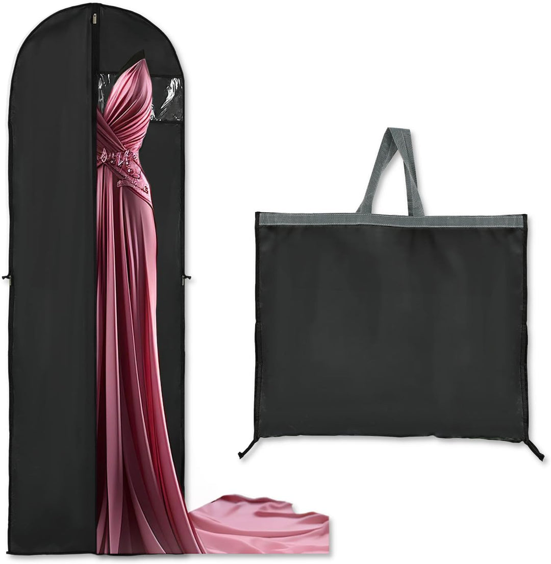 Long Garment Storage Cover – 180cm Dress Bag with Zipper & Window (Buy 1, Get 1 FREE)