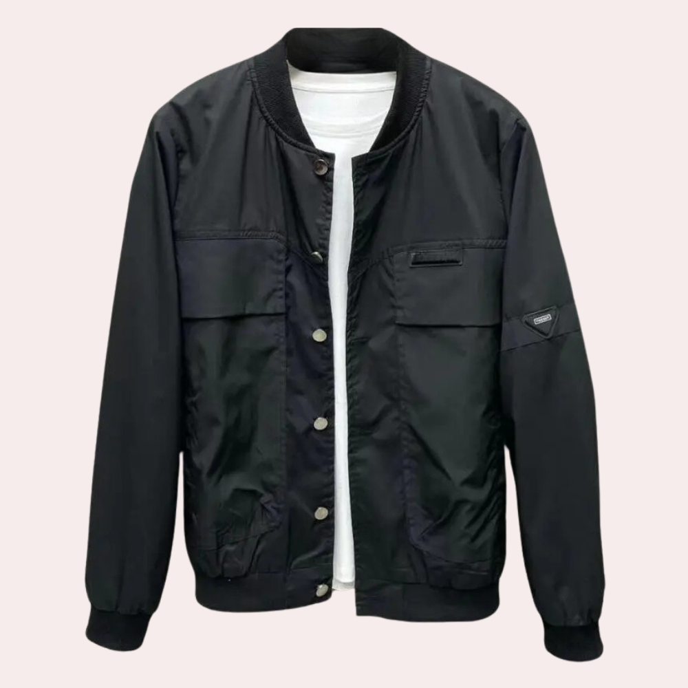 Black Modern Coat for Men - Elliot-S-State of Style