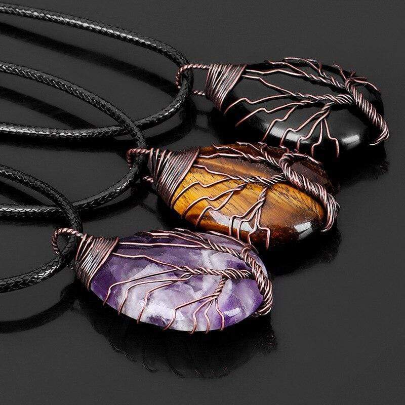Black Obsidian Drop Necklace - Eryna-State of Style