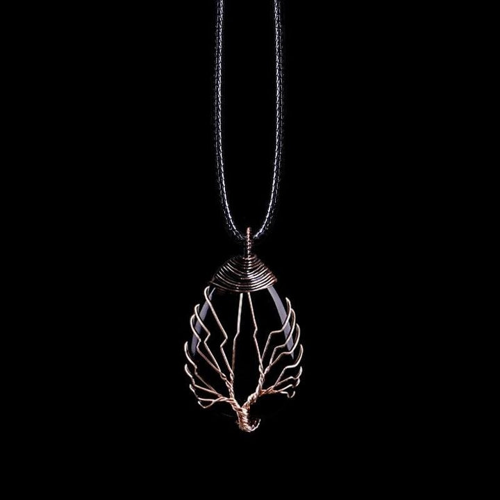 Black Obsidian Drop Necklace - Eryna-State of Style