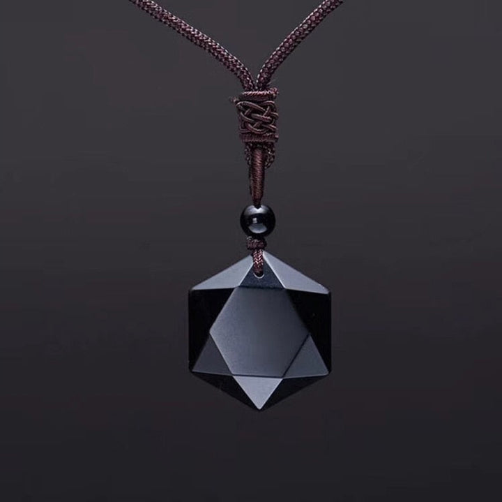Black Obsidian Healing Pendant Necklace-State of Style