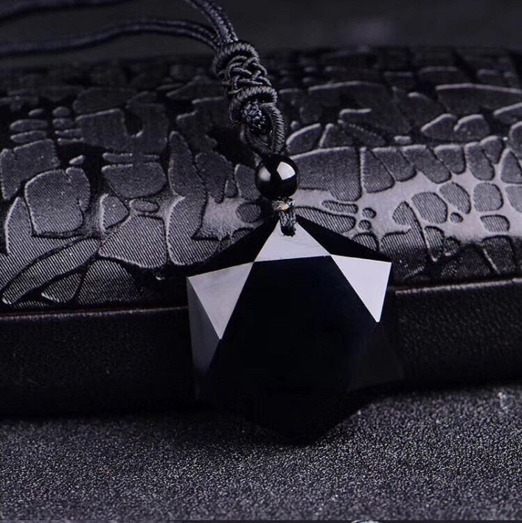 Black Obsidian Healing Pendant Necklace-State of Style
