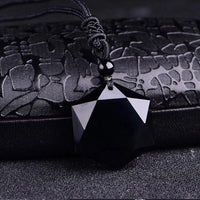 Black Obsidian Healing Pendant Necklace-State of Style