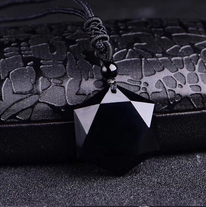 Black Obsidian Healing Pendant Necklace-State of Style