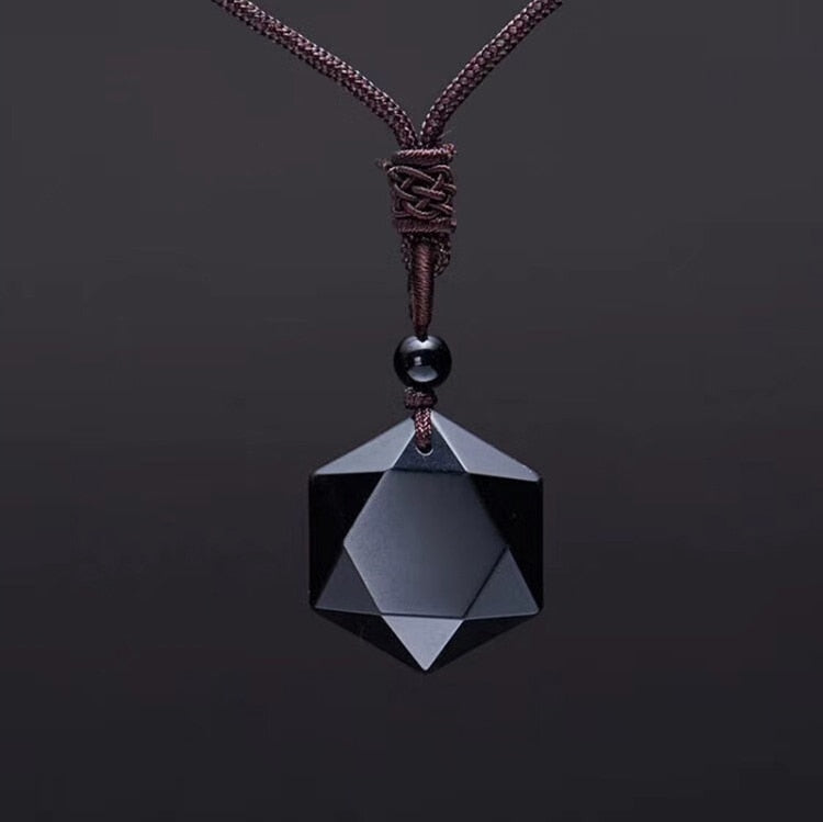 Black Obsidian Healing Pendant Necklace-State of Style