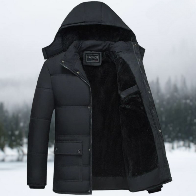 Black Puffer Winter Jacket - Hugo-Black-S-State of Style