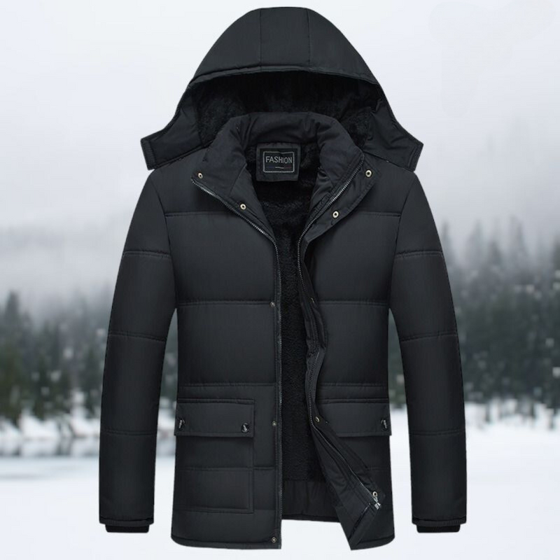 Black Puffer Winter Jacket - Hugo-Black-S-State of Style