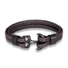 Nautical Anchor Leather Bracelet | Stylish Men's Jewellery